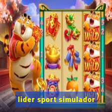 lider sport simulador